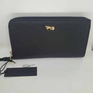 Mathew Julian Wristlet Wallet Black New with Tags